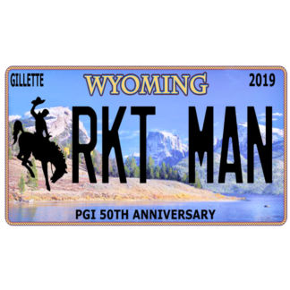 PGI Wyoming License Plate-RKT MAN