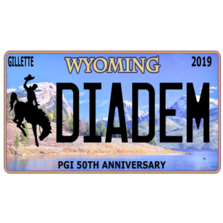 Pyrotech Wyoming Licence Plate