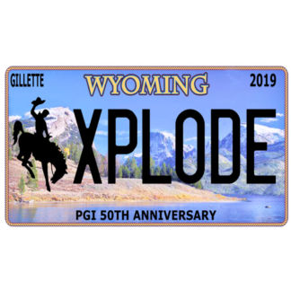 PGI Wyoming License Plate-XPLODE