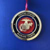 Brass U. S. Marine Corps Ornament