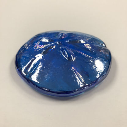3-D Sand Dollar Turquoise Irridized - Image 3