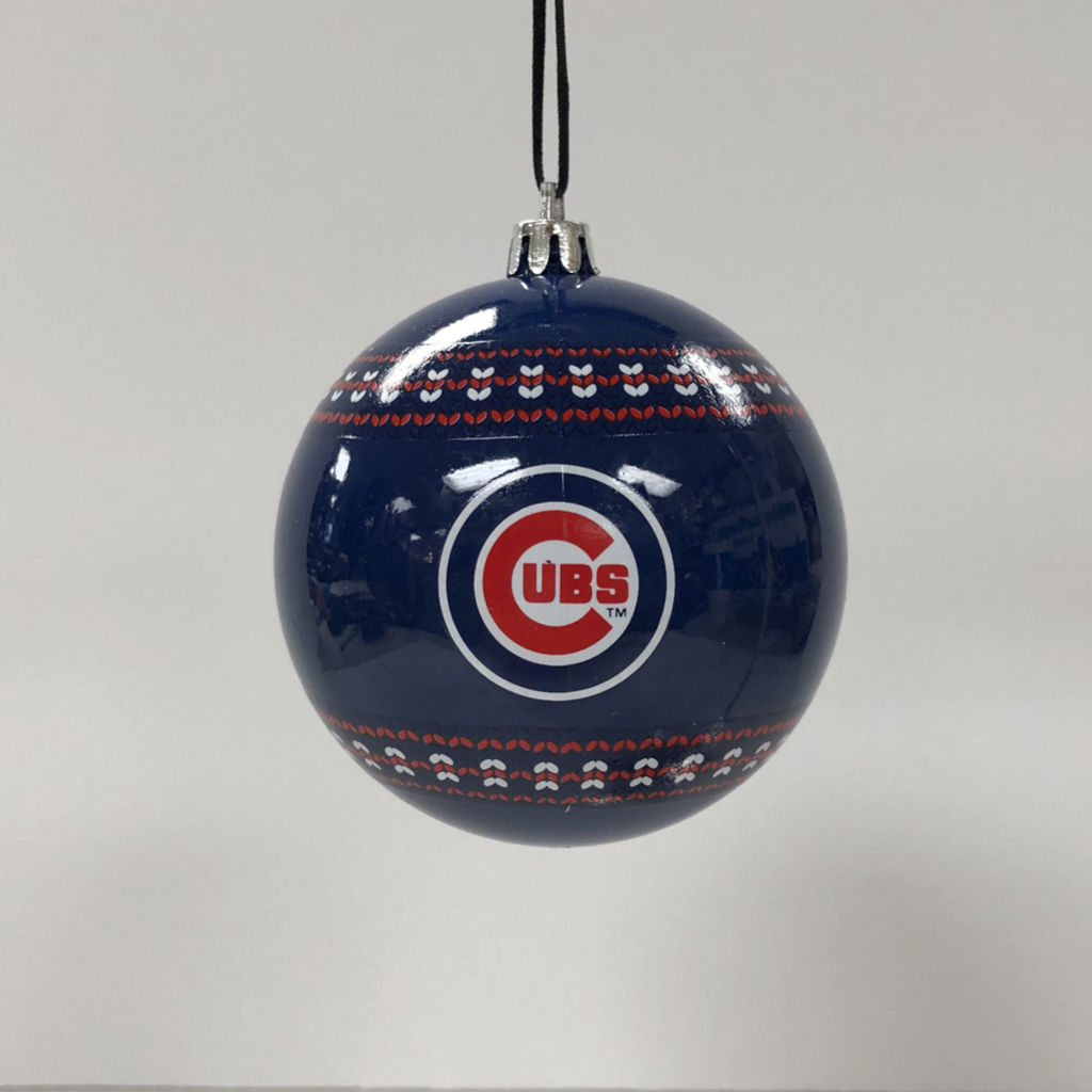 Chicago Cubs Art Glass Ornament Glass House Store
