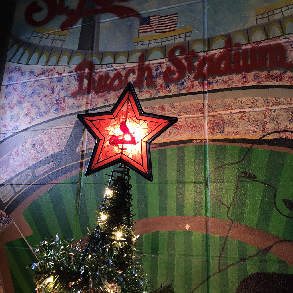 St. Louis Cardinal Christmas Tree Topper