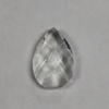 Teardrop Pressed Jewel 20mm x 30mm Clear