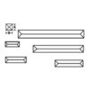 1" x 1 1/2" Clear Rectangle Bevel - Image 2