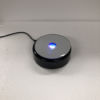 Lighted Base-3 3/4" Black Round Colored Light