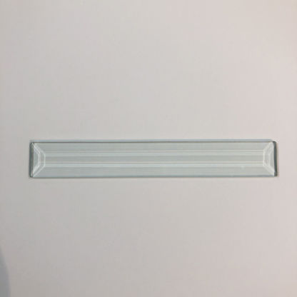 B#548 Rectangle Bevel Glass 1 1/16"  x 7 3/8" w/ Flat