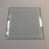 6" x 6 " Glue Chip Square Bevel Glass