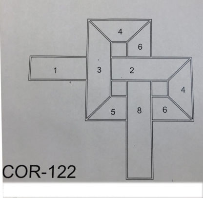 Clear Beveled Glass Cluster - ACOR-122