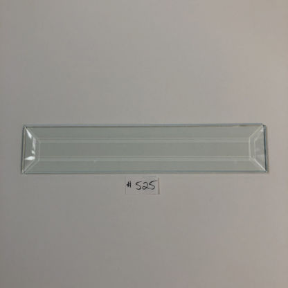 D#525 Rectangle Bevel Glass 1 1/2"  x 8 5/8"