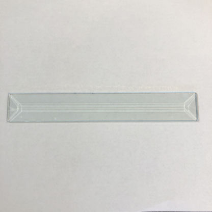 C#500 Rectangle Bevel Glass 1 1/8"  x 10" w/ Flat