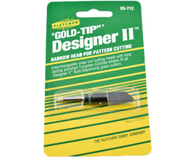Fletcher Gold Tip Designer II 140 Degree Cutting Head Glass Cutter 