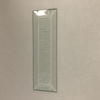 O#584GC Rectangle Bevel Glass 1 3/4"  x 7 13/16" Glue Chip