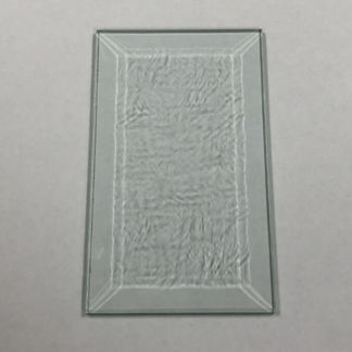 Glue Chip Rectangle Bevel Glass 3"  x 6"