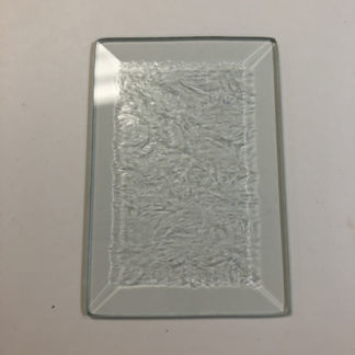 Pre-drilled IceScapes Glass Block 4" White Border8" x 8" x 4"Case of 8 