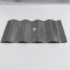 4" x 12" Wavey Mold Stainless Steel