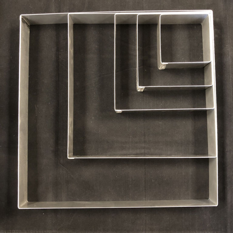 12″ Casting Square Stainless Steel Mold Glass House Store