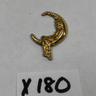 Brass 3-D Small Goddess on the Moon- FX180