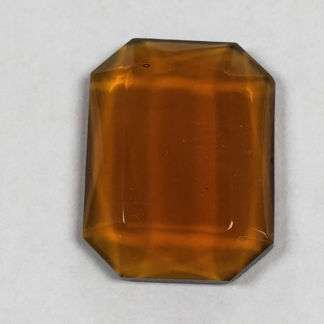 Lt Amber Stained Glass Jewels 18mm Square Faceted 