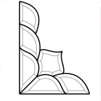 Clear Beveled Glass Cluster - HG325L