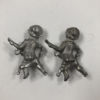 3-D Cherub with Mandolin Lead Casting Set of 2 - Image 4