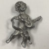 3-D Cherub with Mandolin Lead Casting Set of 2 - Image 3