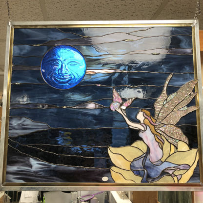 Jumbo Moonface - Amber 6" Glass - Image 5