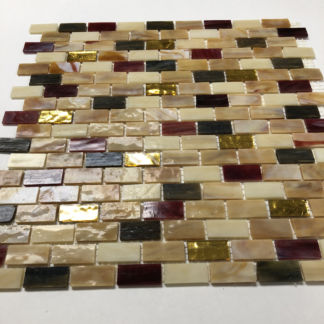Mosaic Glass Tile MIR02 - Browns- 2 Tile Sheets