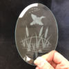 CF1011-Engraved 4" x 6" Oval Bevel Flying Duck - Image 2