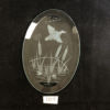 CF1011-Engraved 4" x 6" Oval Bevel Flying Duck