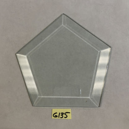 CFG135 Clear Odd Pentagon Bevel
