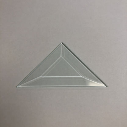 Triangle Bevel Glass 3" x 3" x 4 1/4"