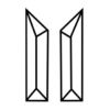 Corner Beveled Glass Set - 1 " x 4" - Image 2
