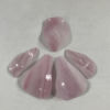 3-D Glass Iris Petals - Pink