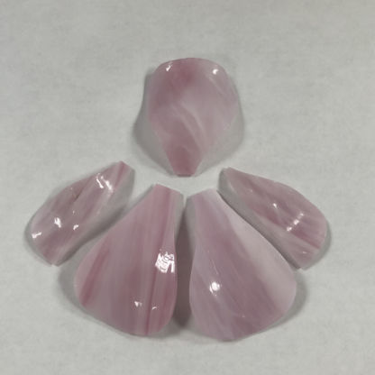 3-D Glass Iris Petals - Pink