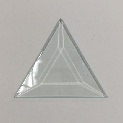 Triangle Bevel Glass 3" x 3" x 3"