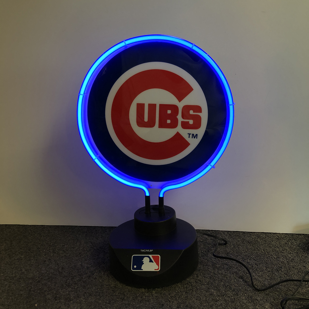 Chicago Cubs Beer Lamp Artwork Real Glass Neon Light Sign 17"x14" 