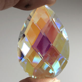 Teardrop Faceted Jewel 25mm x 38mm - YM