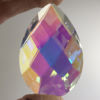 Teardrop Faceted Dichroic Jewel 40 mm x 60 mm - Blue