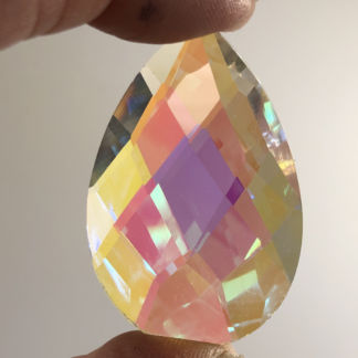 Teardrop Faceted Dichroic Jewel 30mm x 45mm - M