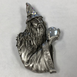 CF-CL9637 Pewter Wizard with Glass Ball