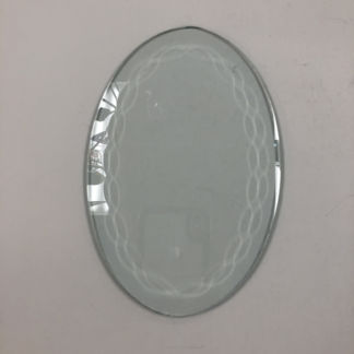 4" x 6" Oval Bevel with Scalloped Edge
