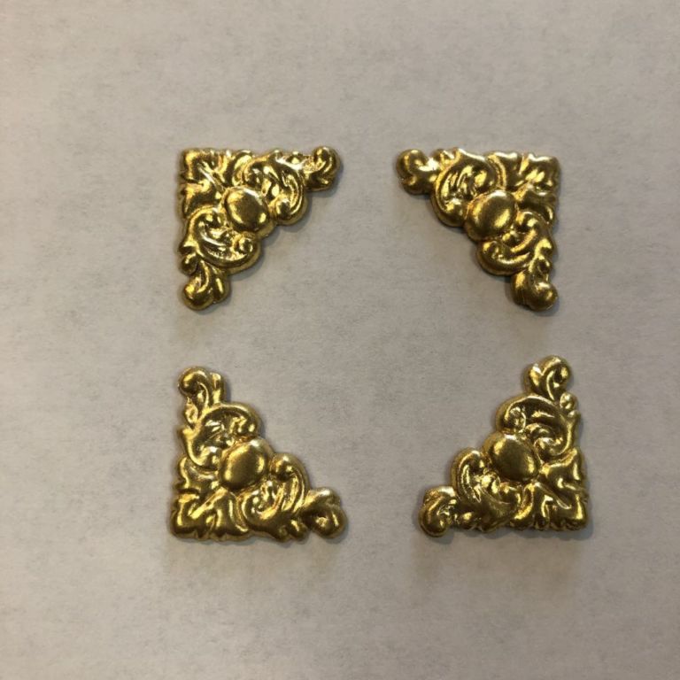 Brass Corners H7582 Small set of 4 Glass House Store