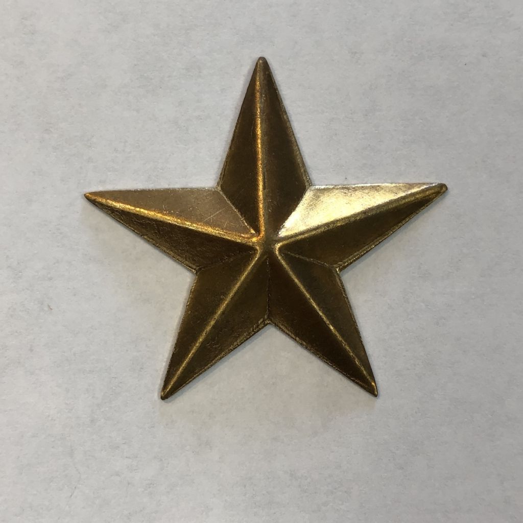 Dull Brass Large Star- H7637 | Glass House Store
