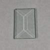 1" x 1 1/2" Clear Rectangle Bevel