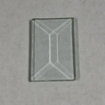 1" x 1 1/2" Clear Rectangle Bevel