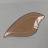 CF95878 Flame Shaped Lt. Peach Bevel Glass