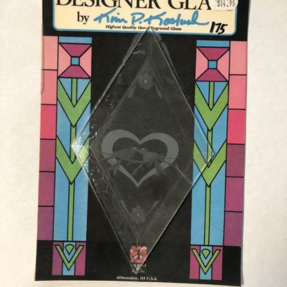 Engraved Clear Diamond Bevel - D175 Sweethearts - Image 2
