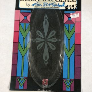 Engraved Clear Oval Bevel - 0737