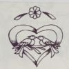 Engraved Clear Diamond Bevel - D175 Sweethearts